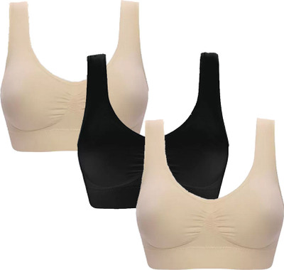 LIRENA Women Sports Non Padded Bra(Multicolor)