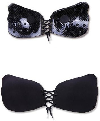 Softik Women Stick-on Heavily Padded Bra(Beige)