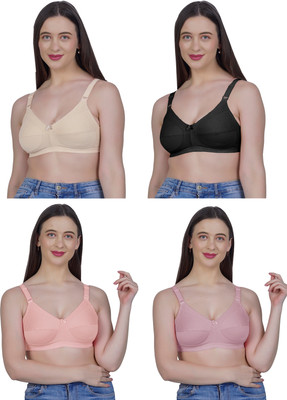 Shyam Sons FLAIR G603 Women Minimizer Non Padded Bra(Beige, Black, Purple, Orange)