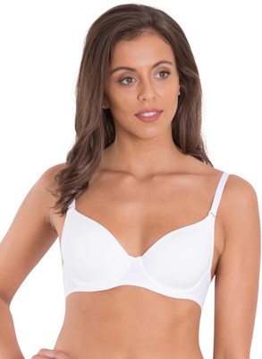 JOCKEY Women Balconette Heavily Padded Bra(White)