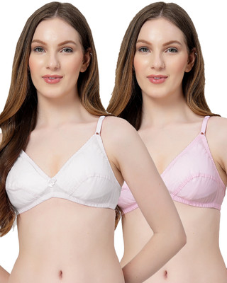 LILY anwahb Women Everyday Non Padded Bra(White, Pink)