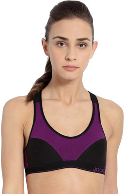 JOCKEY Women Everyday Lightly Padded Bra(Purple, Black)