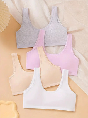 NUDORA FREE SIZE Girls Sports Non Padded Bra(Multicolor)