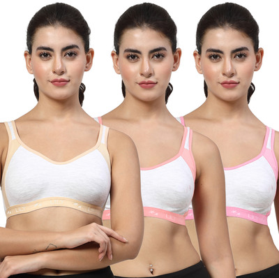 LILY Strops999 Women Sports Non Padded Bra(Multicolor)