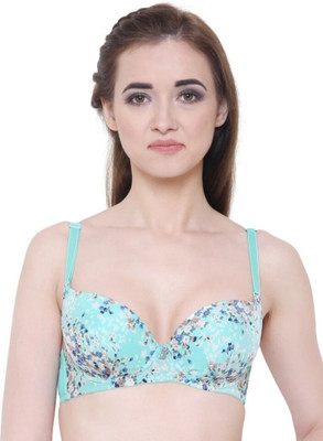 Pink PixiesCreation Women Push-up Lightly Padded Bra(Light Green)