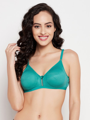 Clovia Women T-Shirt Non Padded Bra(Green)