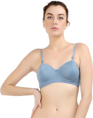 small candy Women's Push-Up|Lightly Padded T-Shirt Bra |Lycra Blend (White 36B) Women T-Shirt Lightly Padded Bra(Blue)