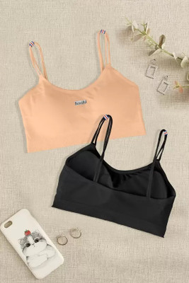 KNUSPER Special Women Everyday Lightly Padded Bra(Black, Beige)