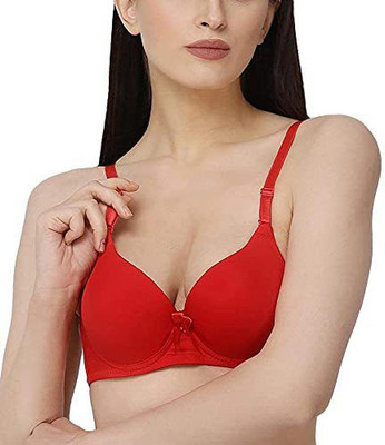 youandme 01-PUSHUP-011-RED-30A Women Push-up Heavily Padded Bra(Red)
