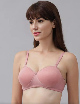 YVLORA BRA ENGLISH PAD Women Everyday Lightly Padded Bra(Pink)