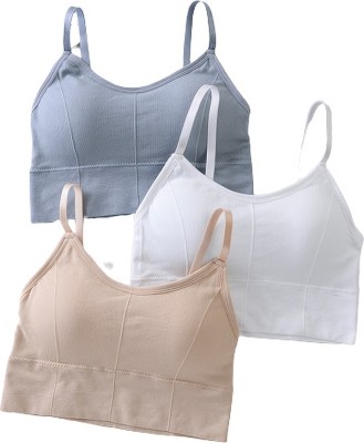 DARKVELLY BAKUS646S018 Women Full Coverage Lightly Padded Bra(Grey, White, Beige)