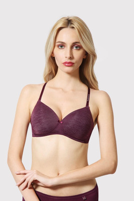 VAN HEUSEN Plush Back No Slip Strap 16 Hours Of Comfort Women Full Coverage Lightly Padded Bra(Red)