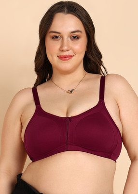 Dressberry Dressberry Plus-SizeWomen's High Coverage M-Frame Minimiser Bra Women Everyday Non Padded Bra(Maroon)