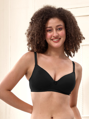 Lyra by Lux Padded Bra 521 Women Full Coverage Lightly Padded Bra(Black)