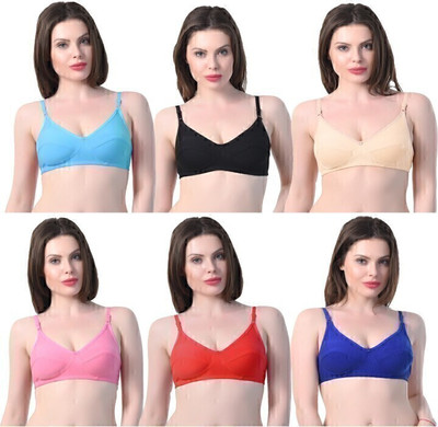 Fashion Bazaar Women Non padded Reliquary Bra Women Push-up Non Padded Bra(Multicolor)