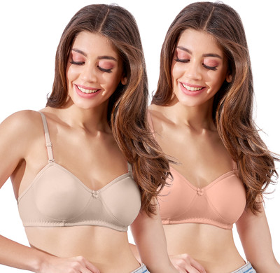 K LINGERIE K LINGERIE Roxy Girl's Non Padded Multiway Straps Demi Cup Balconette Bra Women Everyday Non Padded Bra(Grey)