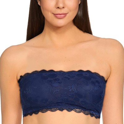 Lavika Enterprises Women Bandeau/Tube Lightly Padded Bra(Dark Blue)