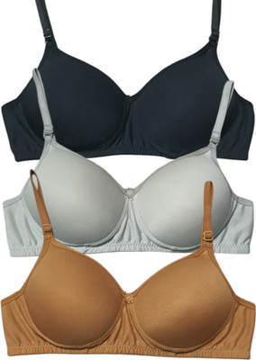 TULUSUN Women Push-up Lightly Padded Bra(Multicolor)
