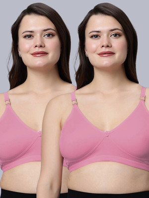 Eden EDEN11ONIONPINKONIONPINK Women Full Coverage Non Padded Bra(Pink)