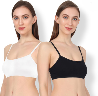 DA CREATIONS Pack of 2 Women's Lightly Padded 6 Strap Bralette Bra Women Everyday Lightly Padded Bra(Multicolor)