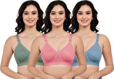 BOOMSHY Women Full Coverage Non Padded Bra(Multicolor)