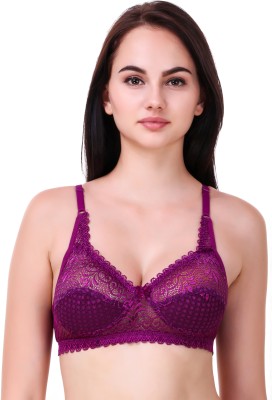 Hothy Non Padded Women Bralette Non Padded Bra(Purple)