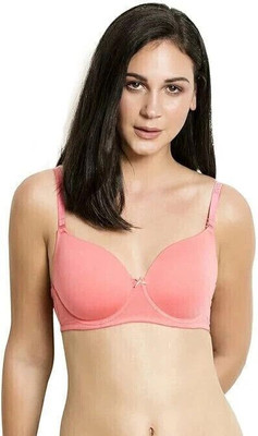 Growthgift Full Coverage Padded Bra for women Women T-Shirt Heavily Padded Bra(Pink)