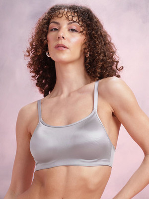 Dressberry Women T-Shirt Lightly Padded Bra(Grey)
