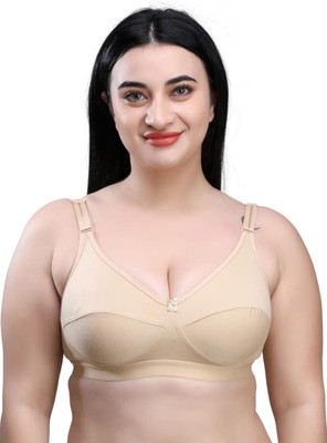 Zivaa Women Full Coverage Non Padded Bra(Beige)
