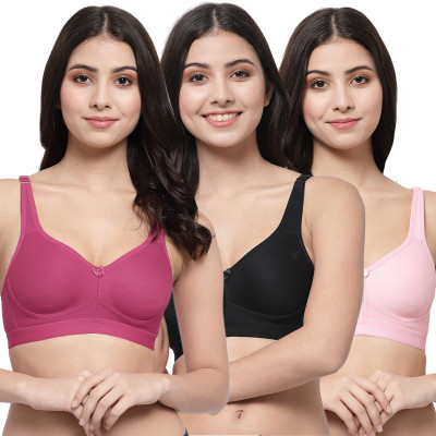 COLLEGE GIRL CG1215 Women Minimizer Lightly Padded Bra(Maroon, Black, Pink)