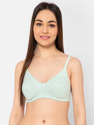 Clovia Women T-Shirt Lightly Padded Bra(Green)