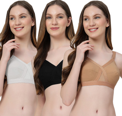 LILY C8811 Women Minimizer Non Padded Bra(White, Black, Brown)
