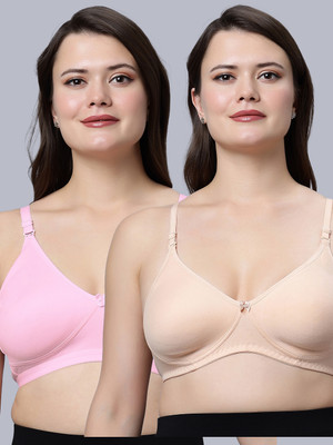 Eden EDENBRA08PINKSKIN Women T-Shirt Non Padded Bra(Pink, Beige)
