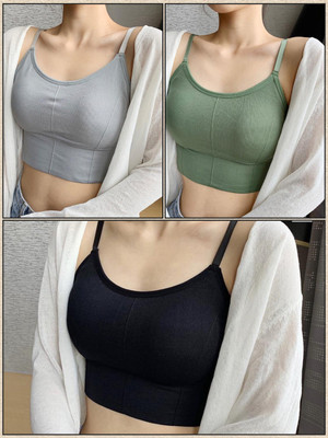 INFINIUM MARIA Women T-Shirt Lightly Padded Bra(Grey, Green, Black)