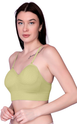 VIYES ENTERPRISE GBRA021 Women Full Coverage Lightly Padded Bra(Light Green)
