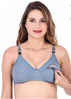 BoLeeM Women Full Coverage Non Padded Bra(Blue)