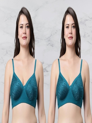 In Care LINGERIE ICPD2-11 Women T-Shirt Heavily Padded Bra(Dark Green)