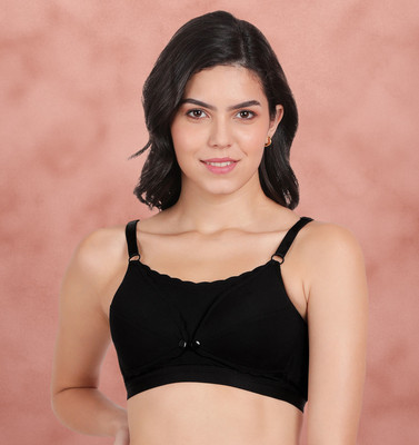 Shyle Women Maternity/Nursing Lightly Padded Bra(Black)