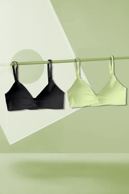 NAGARVEL CREATION 2/3337-blk/prt-28-p02 Women Push-up Lightly Padded Bra(Multicolor)