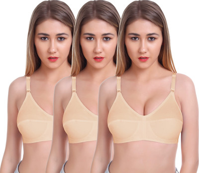 Featherline Women T-Shirt Non Padded Bra(Beige)