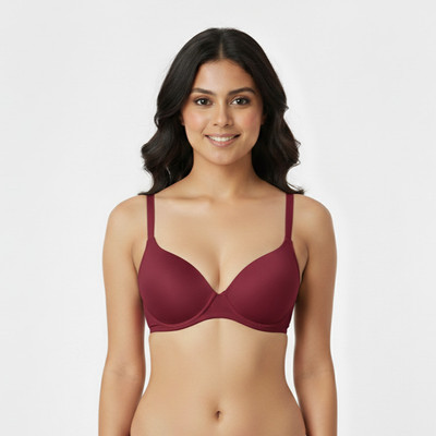 Piencart Daily Comfort Padded Bra Women Everyday Heavily Padded Bra(Maroon)