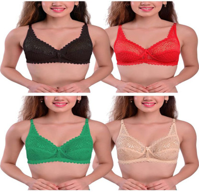 Lathiya Fashion Women Sports Non Padded Bra(Multicolor)