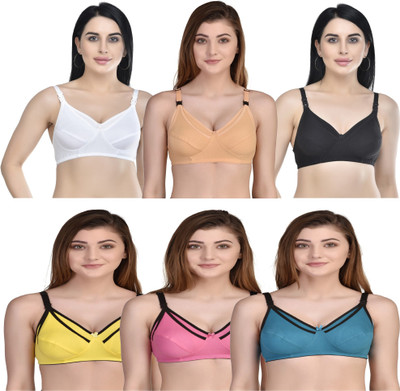 FASALVII Women Everyday Non Padded Bra(Multicolor)