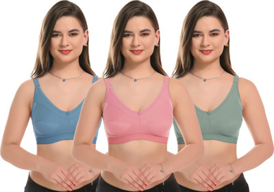 VETPINS BRA Women Full Coverage Non Padded Bra(Multicolor)