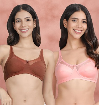 Susie Women Everyday Non Padded Bra(Brown, Pink)