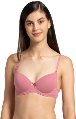 JOCKEY Women T-Shirt Heavily Padded Bra(Pink)