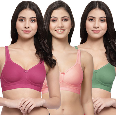 COLLEGE GIRL CG1215 Women Minimizer Lightly Padded Bra(Maroon, Pink, Green)