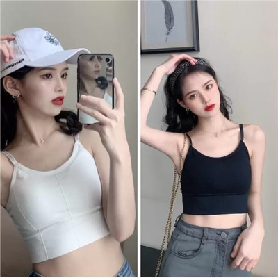 Pearl Fashion Casual Solid Women Black, White Top