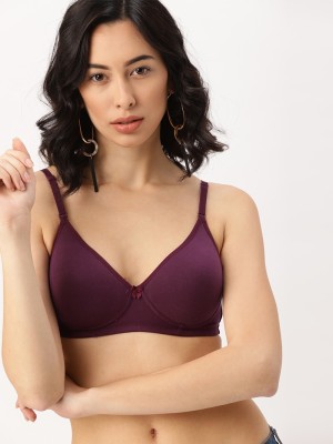 Dressberry Women T-Shirt Lightly Padded Bra(Maroon)