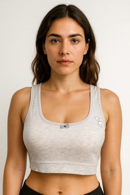 ZebaCreation 006greyF Women Sports Lightly Padded Bra(Grey)